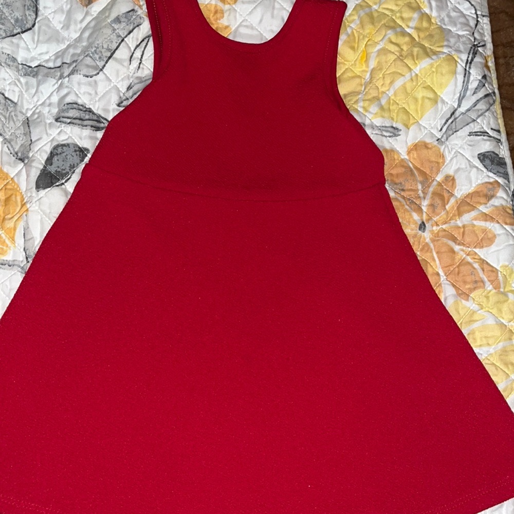 Red skater dress size 3T